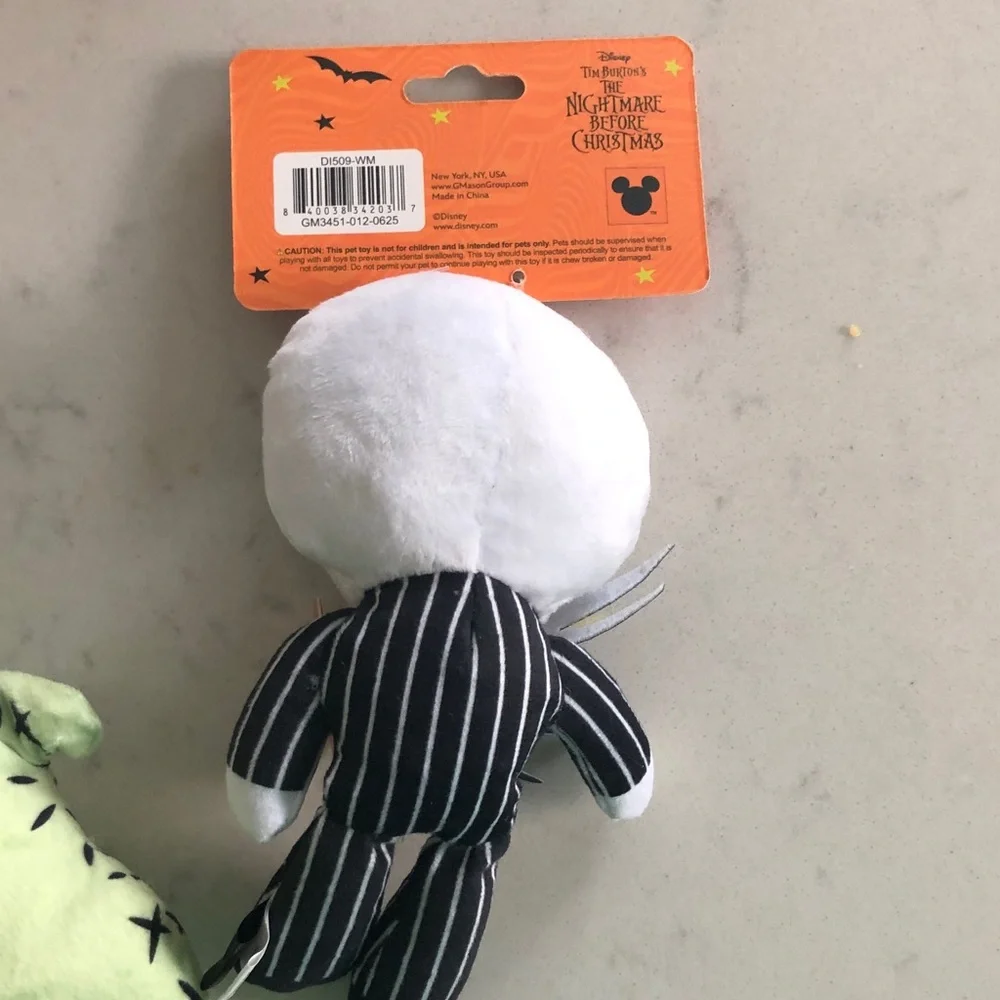 Disney Halloween Dog Toys - Jack, Zero, and Oogie Boogie